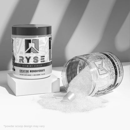 RYSE Creatine Monohydrate Powder - Unflavored | Lean Muscle Growth, Strength & Endurance | 60 Servings