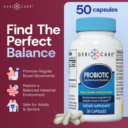 Saccharomyces boulardii Probiotic 500 mg | Digestive Health | 2-Pack
