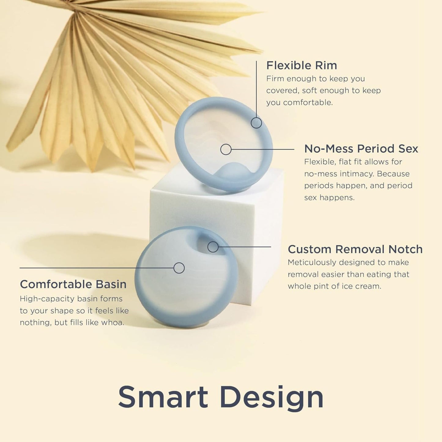 Saalt Menstrual Disc Duo – 12-Hour Reusable Period Disc, BPA & Latex Free