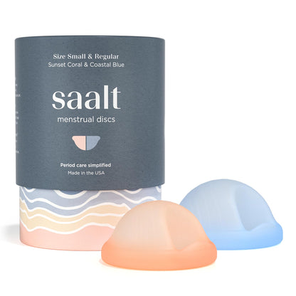 Saalt Menstrual Disc Duo – 12-Hour Reusable Period Disc, BPA & Latex Free
