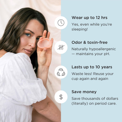 Saalt Menstrual Disc Duo – 12-Hour Reusable Period Disc, BPA & Latex Free