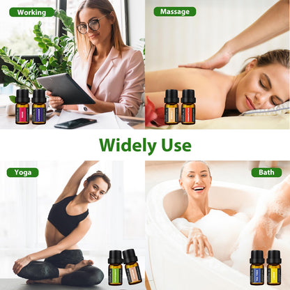SACATR 60 Bottles Premium Essential Oils Set - Natural Oils for Diffuser, Humidifier, Candle and Soap Making (60x5 ml)