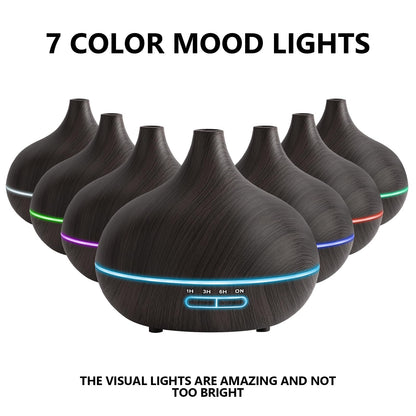 SACATR 550ml Oil Diffuser + 15 Essential Oils – Ultrasonic Diffuser with Remote