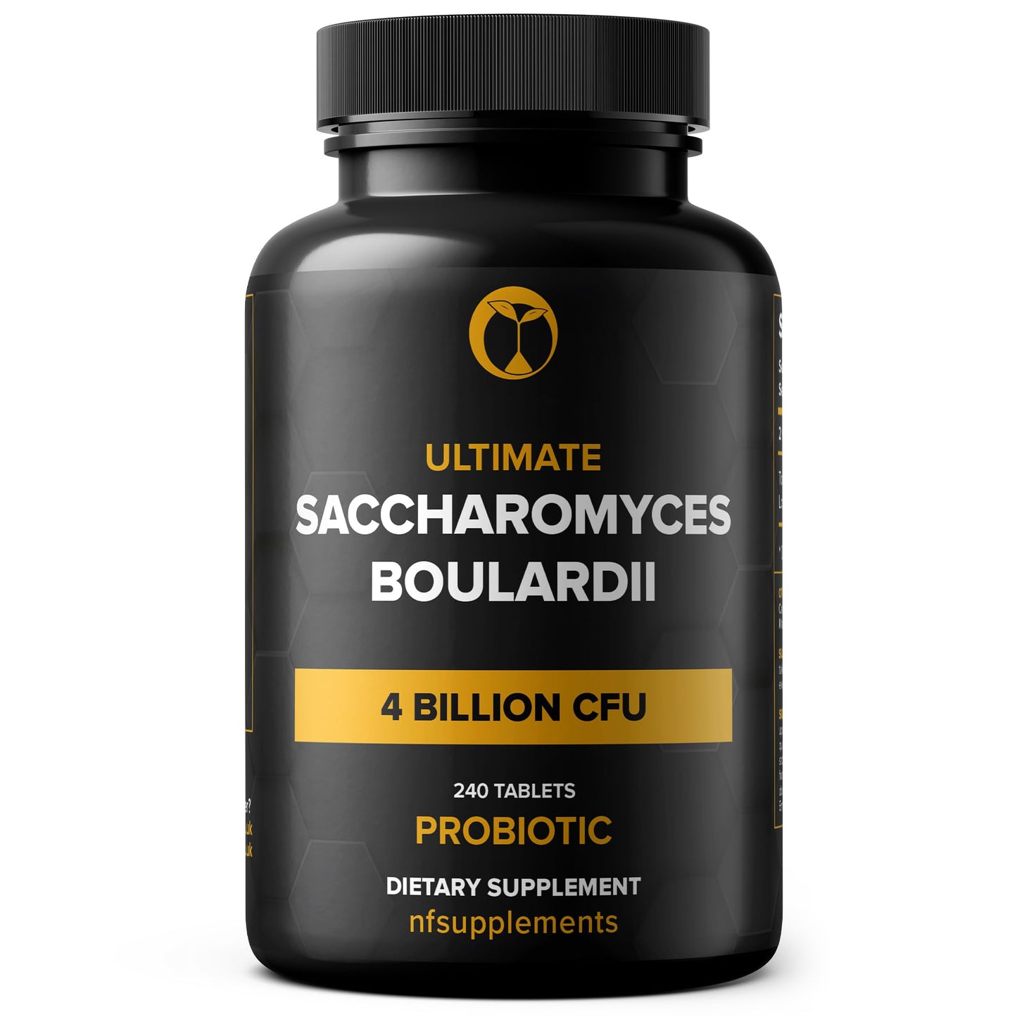Saccharomyces Boulardii Probiotic Supplement – 4 Billion CFU, 240 Tablets – Digestive & Gut Health, Vegan, Gluten Free, Non-GMO
