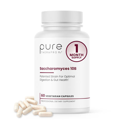Saccharomyces Boulardii Probiotics 10B CFU – Made in USA | CNCM I-3799 Patented Strain | Pure TheraPro Rx 60 Capsules