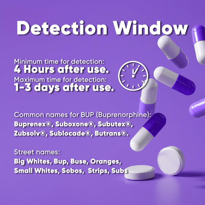Safe Life Buprenorphine Urine Drug Test – Single Panel (10 ng/mL), 10-Pack, Fast 5-Min Results