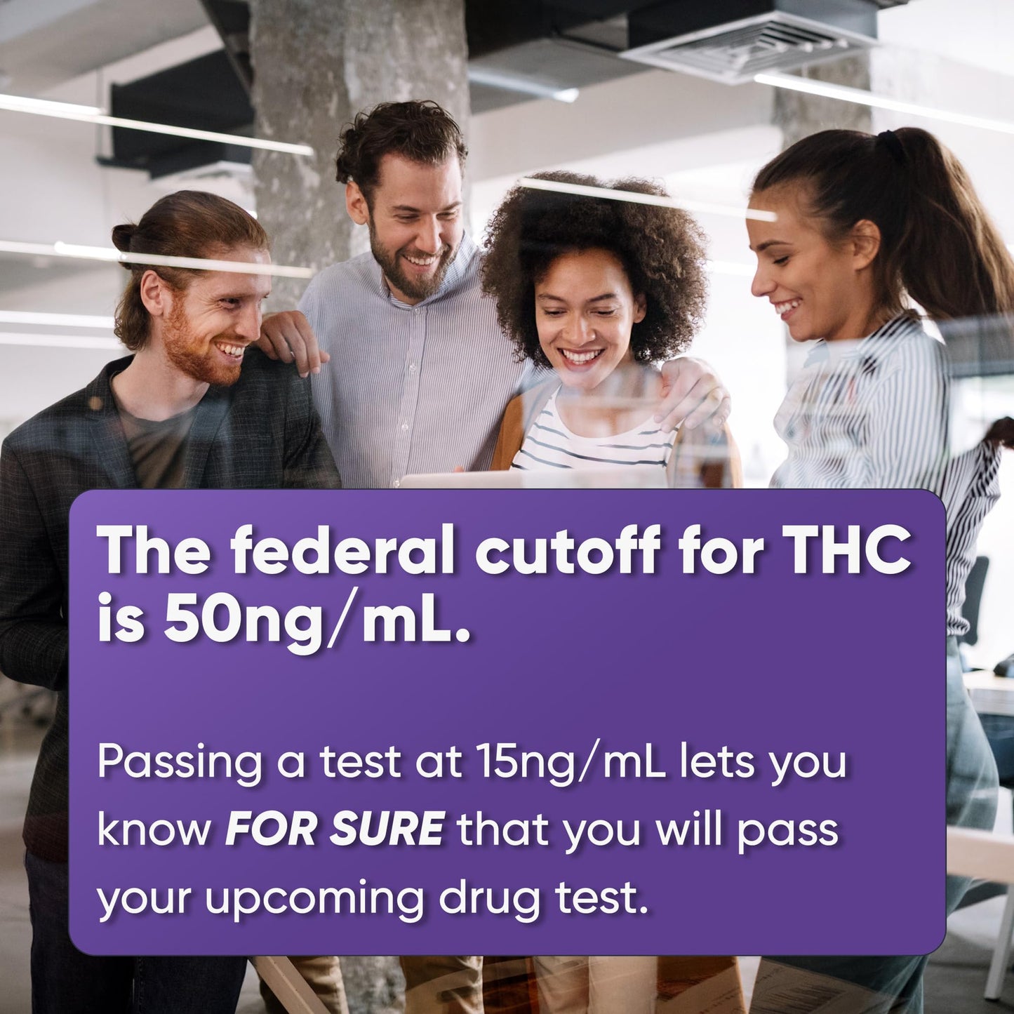 SAFE LIFE Highly Sensitive THC 15 ng/mL Single Panel Urine Test Kit – 10 Pack | Easy Home Drug Test