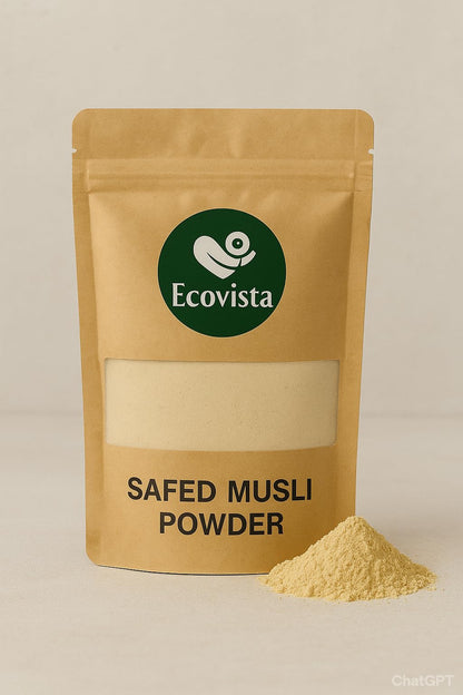 Safed Musli Powder | Natural Herbal Supplement | Chlorophytum Borivilianum Wild Cultivated | 227g