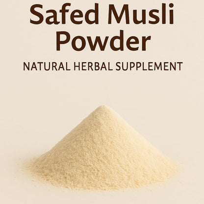 Safed Musli Powder | Natural Herbal Supplement | Chlorophytum Borivilianum Wild Cultivated | 227g