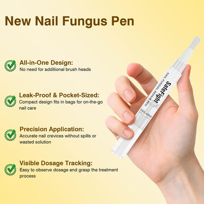 SafeFight Toenail Fungi Treatment Extra Strength Pen – 3-Pack with 25% Undecylenic Acid