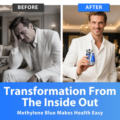 Methylene Blue USP Grade Brain Supplement with Vitamin C Ester – EAONE (120 Capsules)