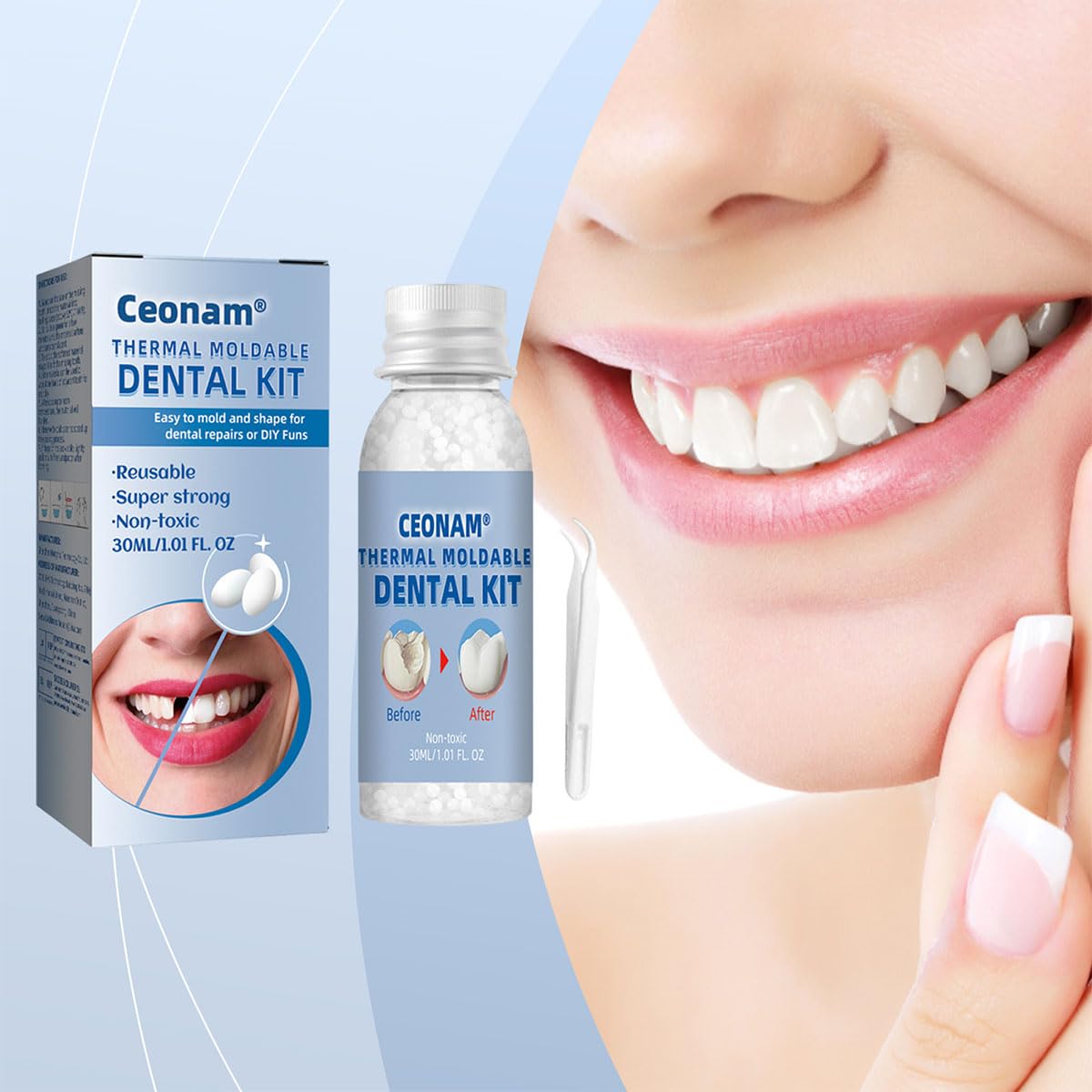 Tooth Repair Kit – DIY Teeth Restoration with Heat Fit Beads