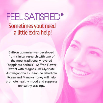 Saffron Gummies 100mg – 100% Pure Saffron Extract, Mood & Power (60 Count)
