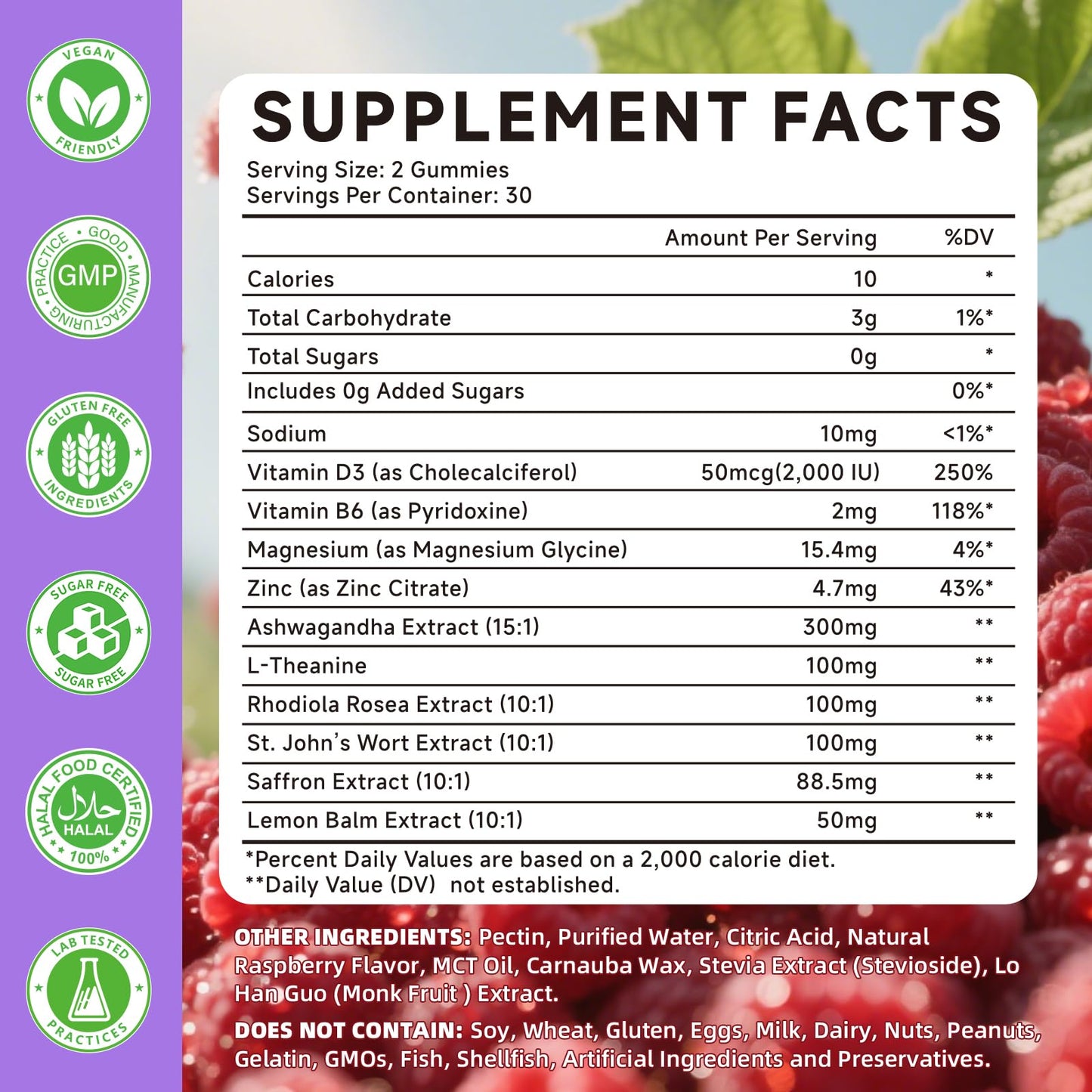 Saffron Gummies for Kids & Adults – Vision, Focus & Stress Support