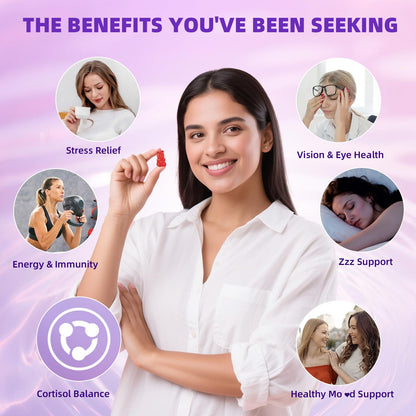 Saffron Gummies for Kids & Adults – Vision, Focus & Stress Support