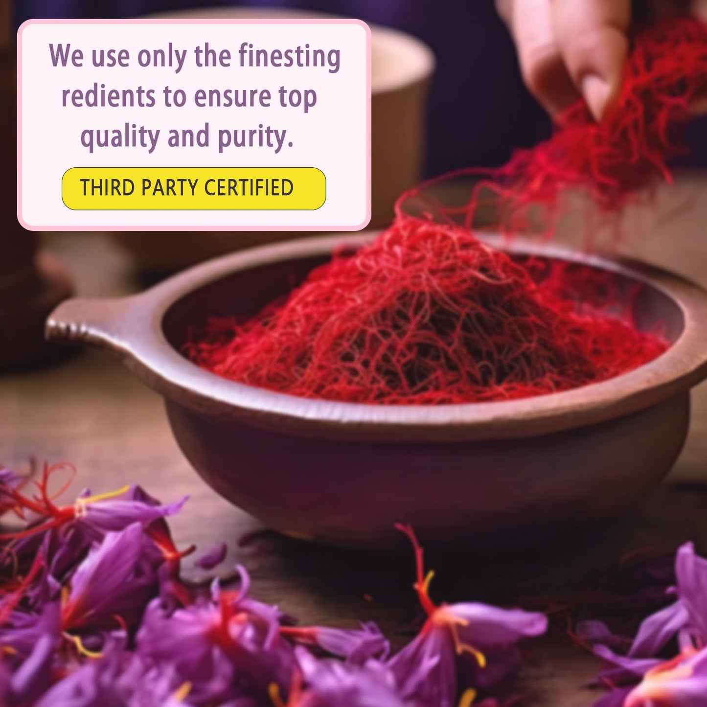 10-in-1 Saffron Wellness Supplement – Ashwagandha, Vitamin C, Magnesium | 60 Vegan Capsules | Non-GMO