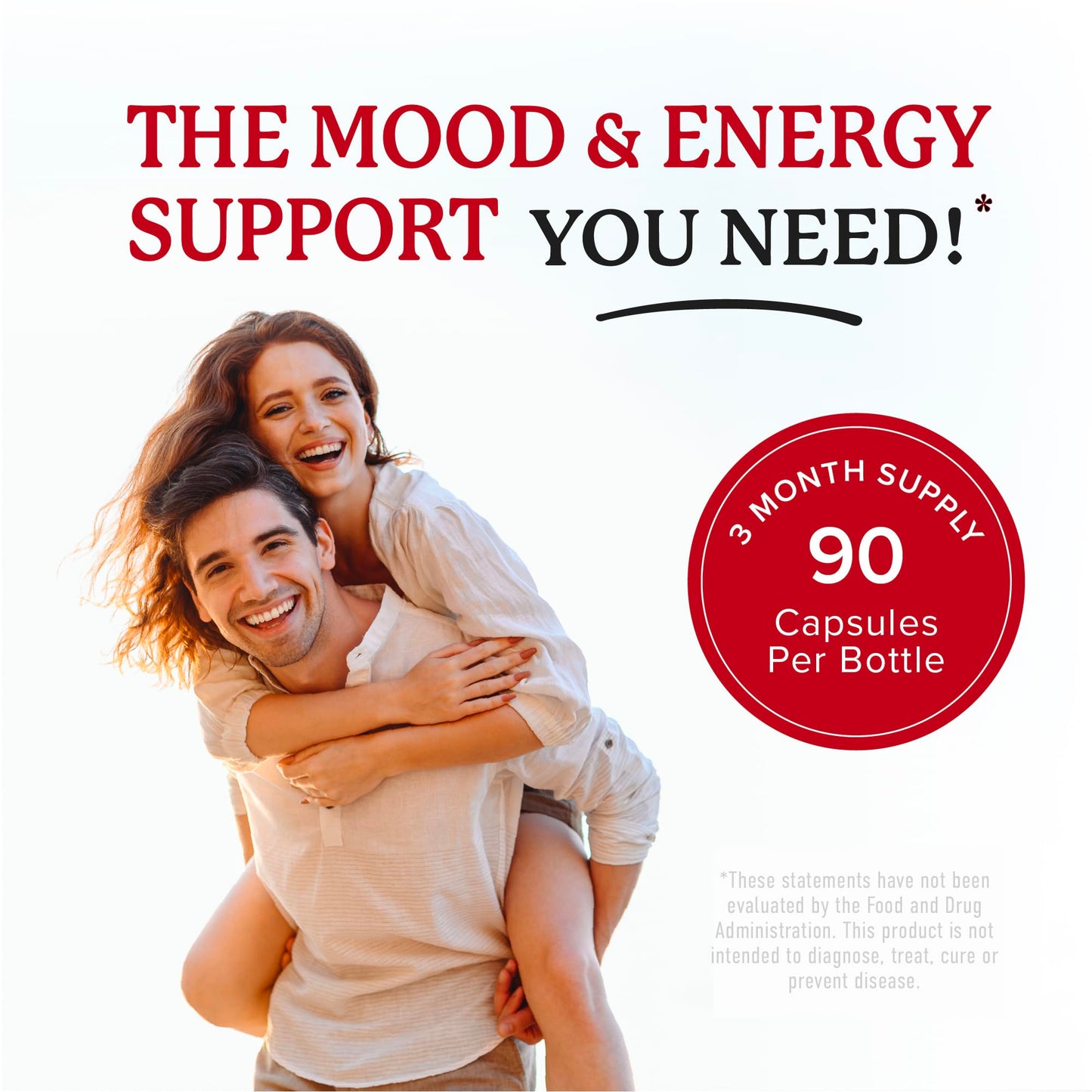 Saffron Supplements 88.5mg – 3-Month Supply | Mood, Focus, Eye Health & Energy | Gluten-Free & Non-GMO | 90 Capsules