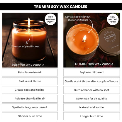 Sage Candle for Cleansing House with Crystals – 5oz Soy Wax, Non-Toxic Aromatherapy Gift