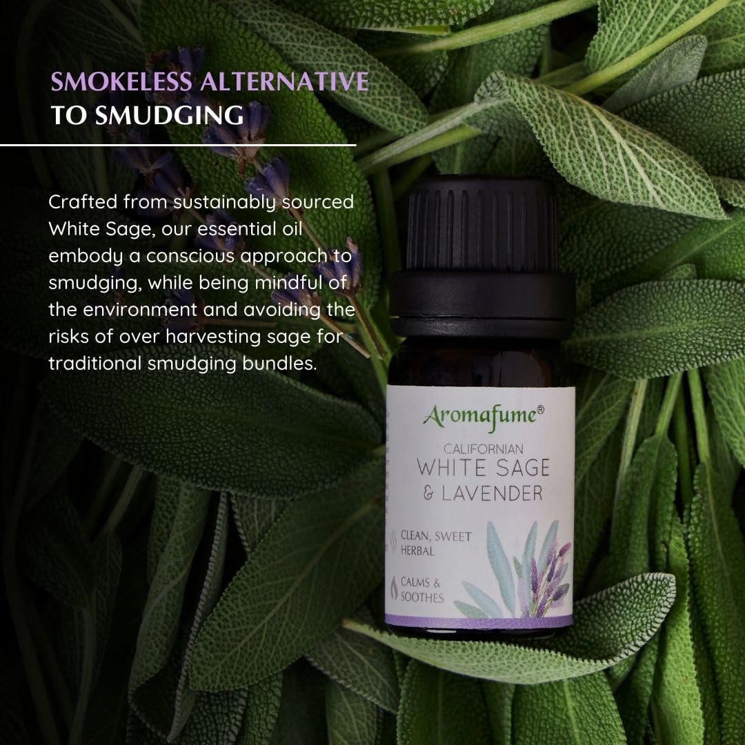 White Sage & Lavender Diffuser Blend by Aromafume – 3x10ml | Ethically Sourced