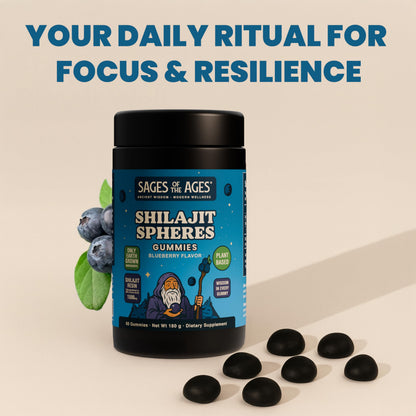 Sages Of The Ages Shilajit Gummies – 1500 mg Fulvic Acid, Vegan, Sugar-Free