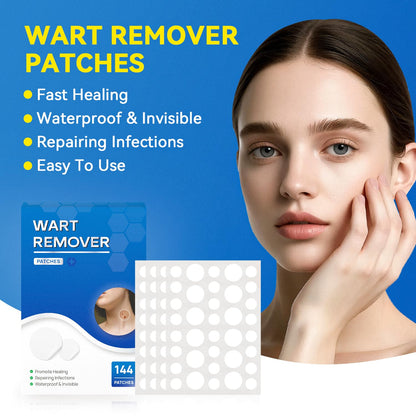 SAKIMA Wart Remover Patches – Waterproof, Invisible Hydrocolloid Patches (144 Pcs)