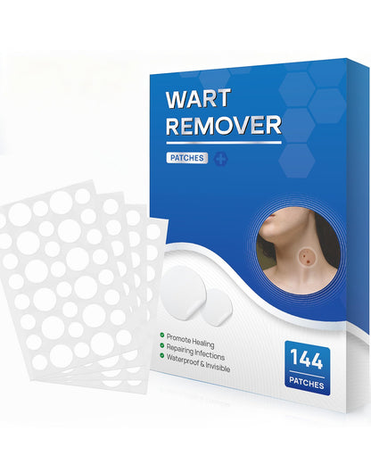 SAKIMA Wart Remover Patches – Waterproof, Invisible Hydrocolloid Patches (144 Pcs)