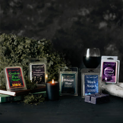 The Candle Daddy Salem Book of Smells Halloween 5 Pack - 5 Witchy Wax Melts (30 Cubes, 10 oz)