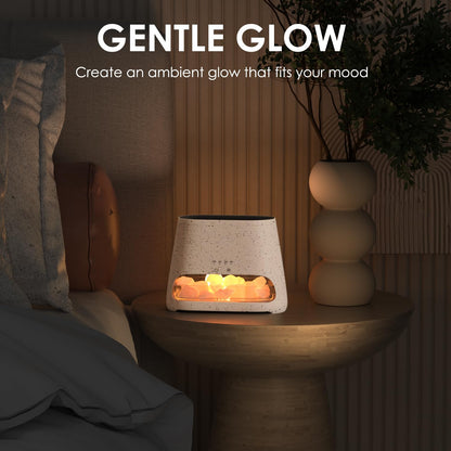 SALKING 2-in-1 Himalayan Salt Lamp & Ultrasonic Diffuser