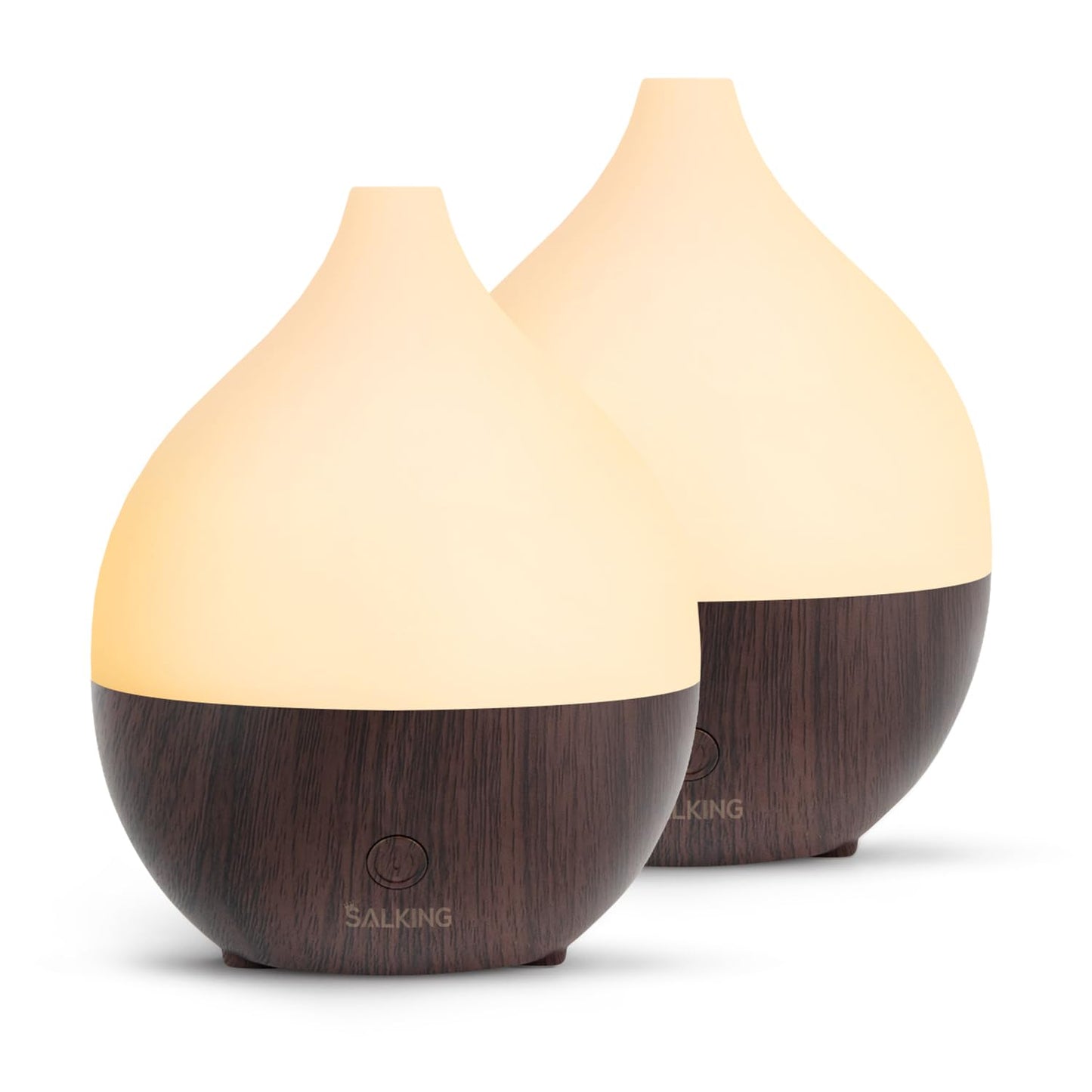 SALKING Essential Oil Diffuser Set (2 Dark, 100ml) – Small Ultrasonic Diffusers with Auto Shut-Off