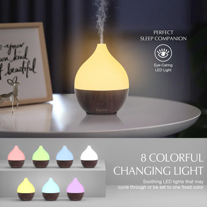 SALKING Essential Oil Diffuser Set (2 Dark, 100ml) – Small Ultrasonic Diffusers with Auto Shut-Off