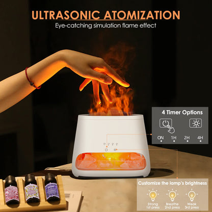 SALKING 2-in-1 Himalayan Salt Lamp & Ultrasonic Essential Oil Diffuser