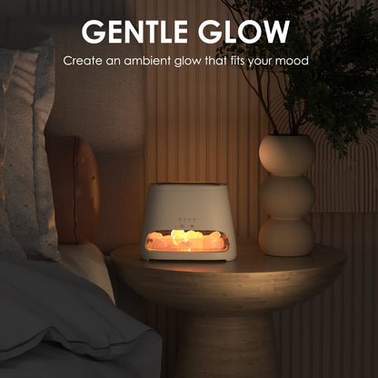 SALKING 2-in-1 Himalayan Salt Lamp & Ultrasonic Essential Oil Diffuser