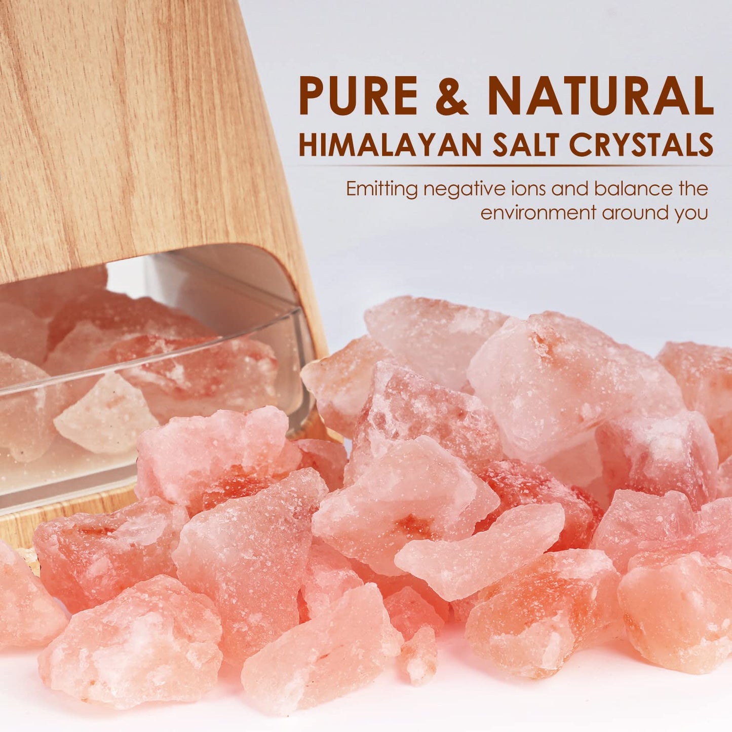 SALKING 2-in-1 Himalayan Salt Lamp & Essential Oil Diffuser – 150ml, Auto Off