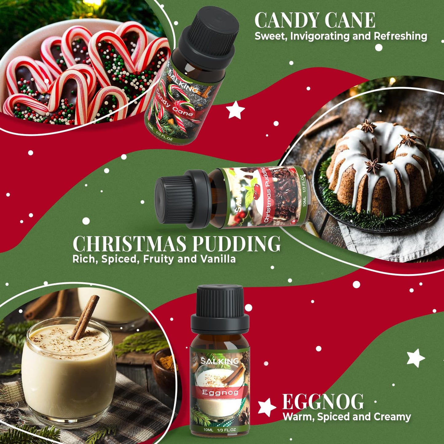 SALKING Christmas Fragrance Oils – Premium Essential Oil Gift Set