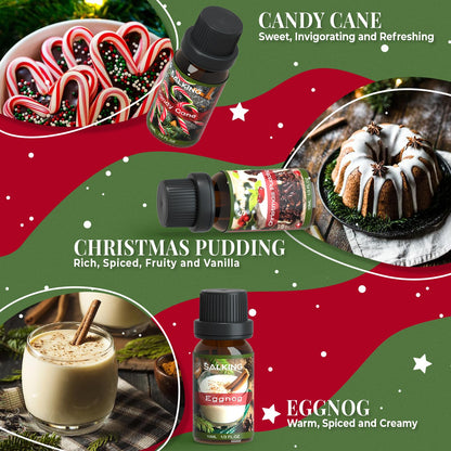 SALKING Christmas Fragrance Oils – Premium Essential Oil Gift Set