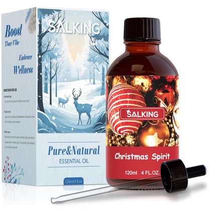 SALKING Christmas Spirit Fragrance Oil 120ml | Premium Essential Oils
