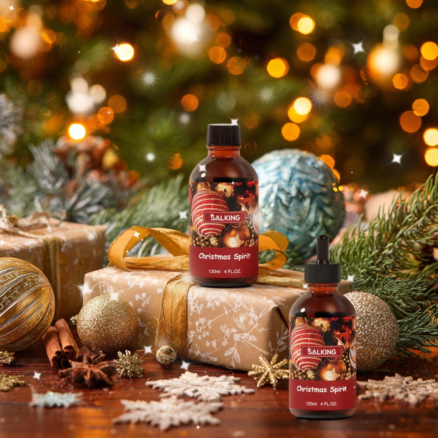 SALKING Christmas Spirit Fragrance Oil 120ml | Premium Essential Oils