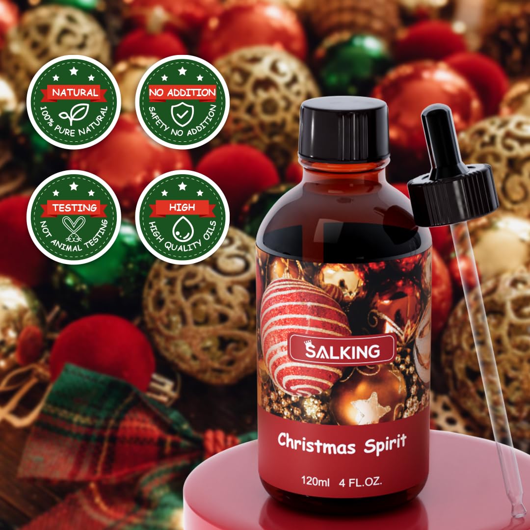 SALKING Christmas Spirit Fragrance Oil 120ml | Premium Essential Oils