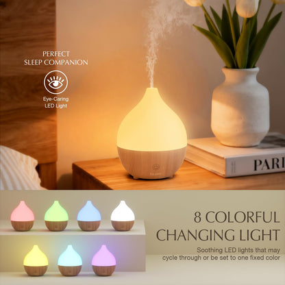 SALKING 100ml Essential Oil Diffuser - Auto Shut-Off, Ultrasonic Cool Mist for Office & Home