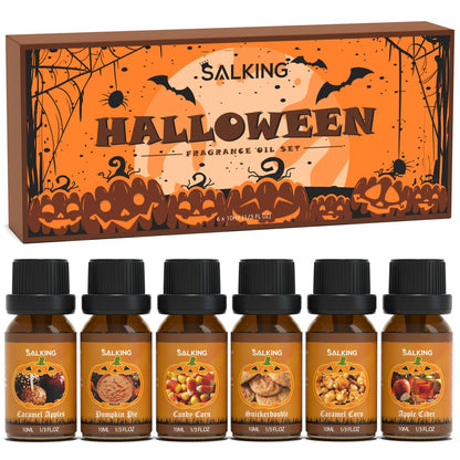 SALKING Halloween Fragrance Oils Gift Set | Premium Diffuser & Soap Making Oils