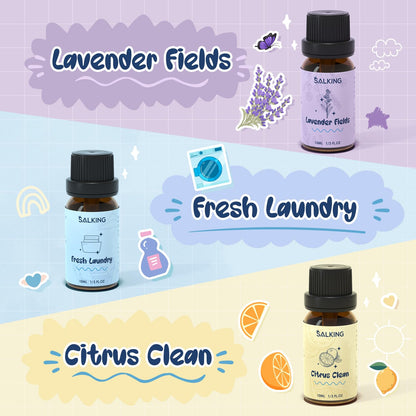 SALKING Laundry Collection Essential Oils Set | Pure Oils for Diffuser & Laundry