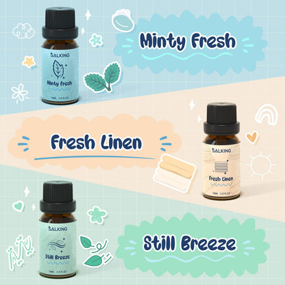 SALKING Laundry Collection Essential Oils Set | Pure Oils for Diffuser & Laundry