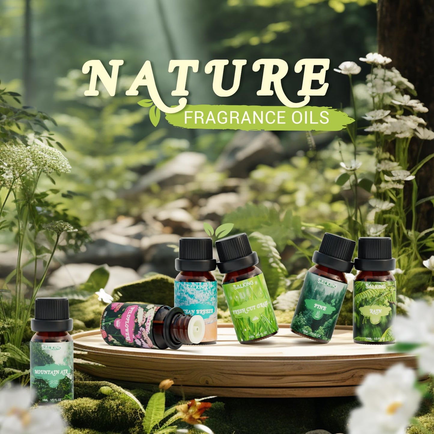 SALKING Nature Fragrance Oils – Premium Essential Oils Gift Set for Diffusers