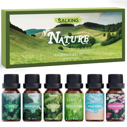 SALKING Nature Fragrance Oils – Premium Essential Oils Gift Set for Diffusers