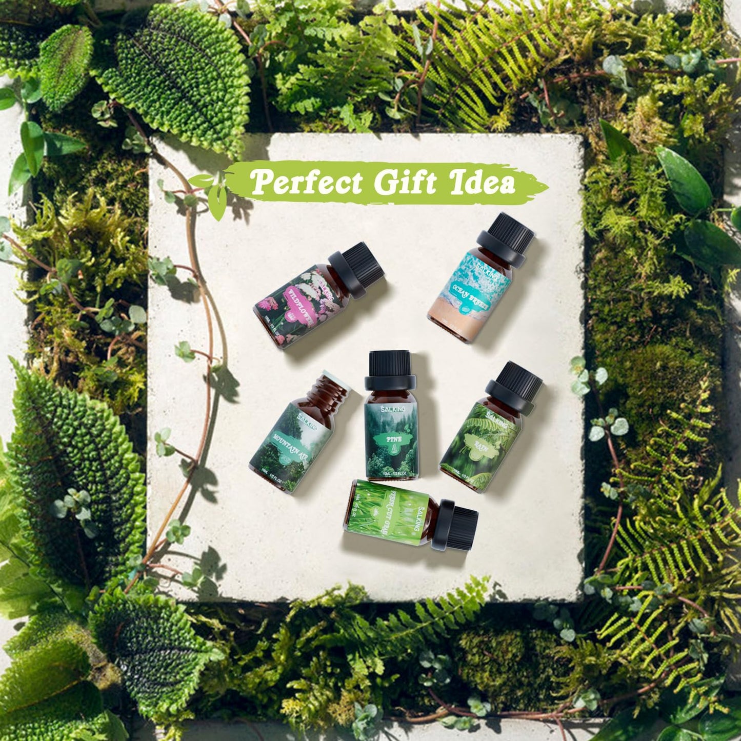 SALKING Nature Fragrance Oils – Premium Essential Oils Gift Set for Diffusers