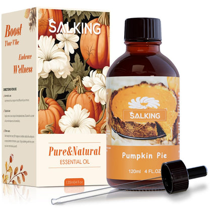 SALKING Pumpkin Pie Fragrance Oil 120ml | Premium Essential Oils for Candles