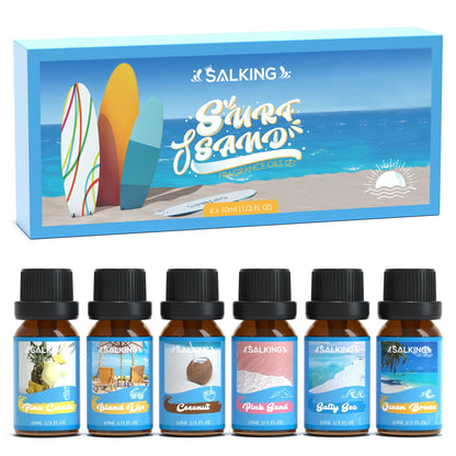SALKING Surf & Sand Fragrance Oils – Premium Diffuser Gift Set