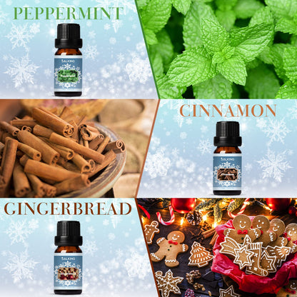 SALKING Winter Scented Oils Gift Set – Premium Fragrance Oils for Diffuser, Soap & Candles