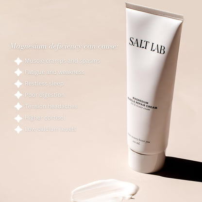 Salt Lab Magnesium Lotion – Muscle Repair Cream with Shea Butter | 100 mL