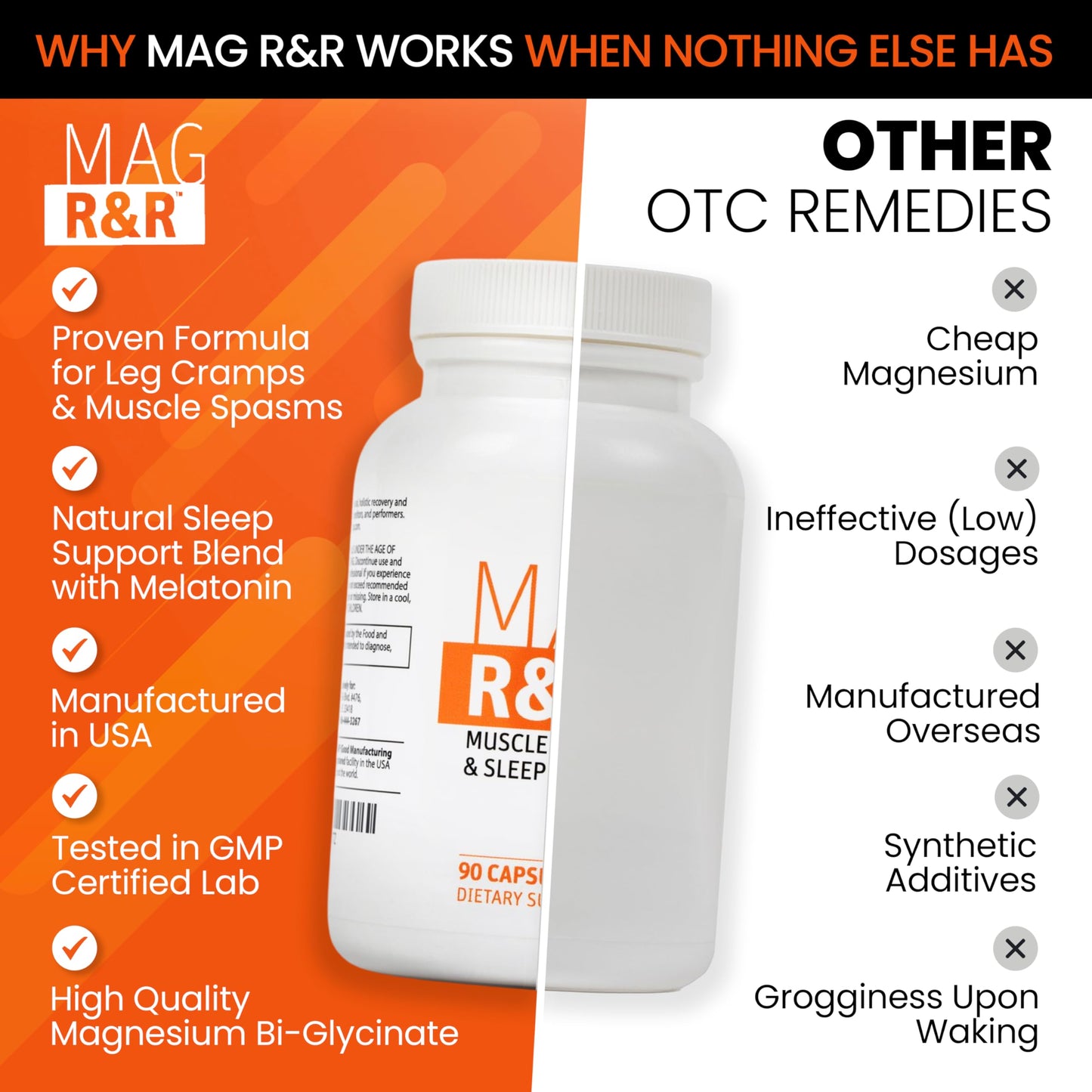 SaltWrap Mag R&R: Nighttime Cramps & Sleep Support, 90 Capsules